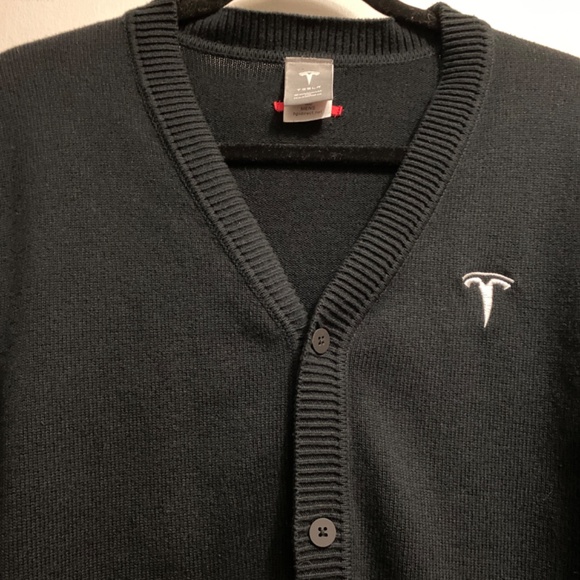 Tesla knitted cardigan size M men’s - Picture 3 of 6